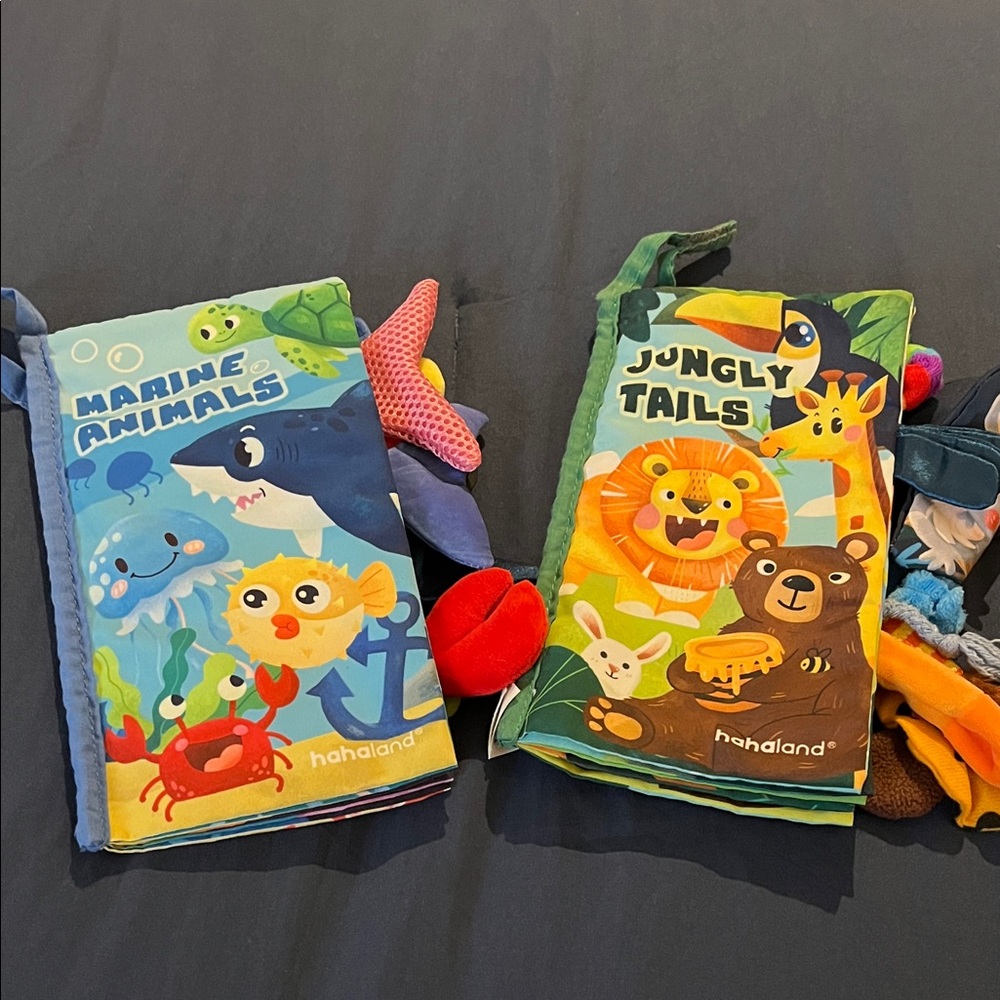 Marine Animals and Jungly Tails Soft Books for Kids